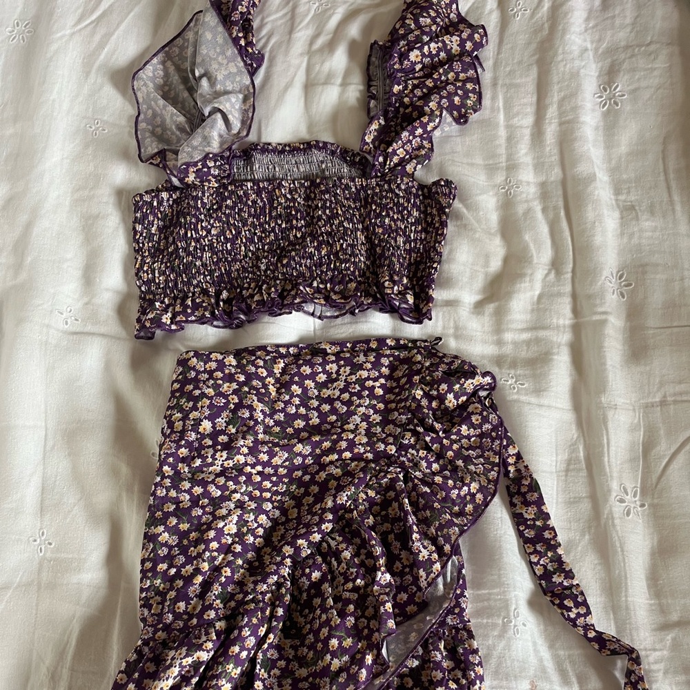 Two piece purple set